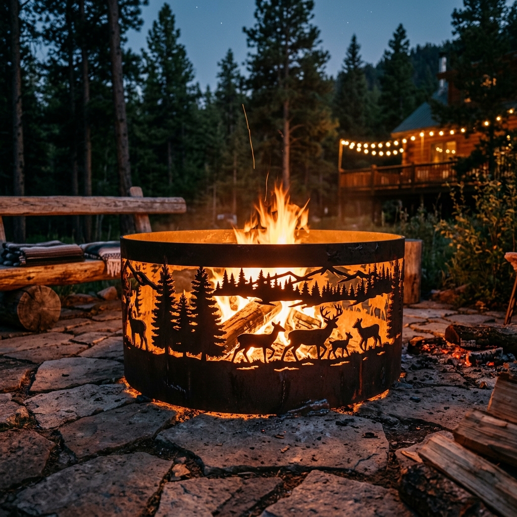 Heavy-Duty Custom Steel Fire Rings