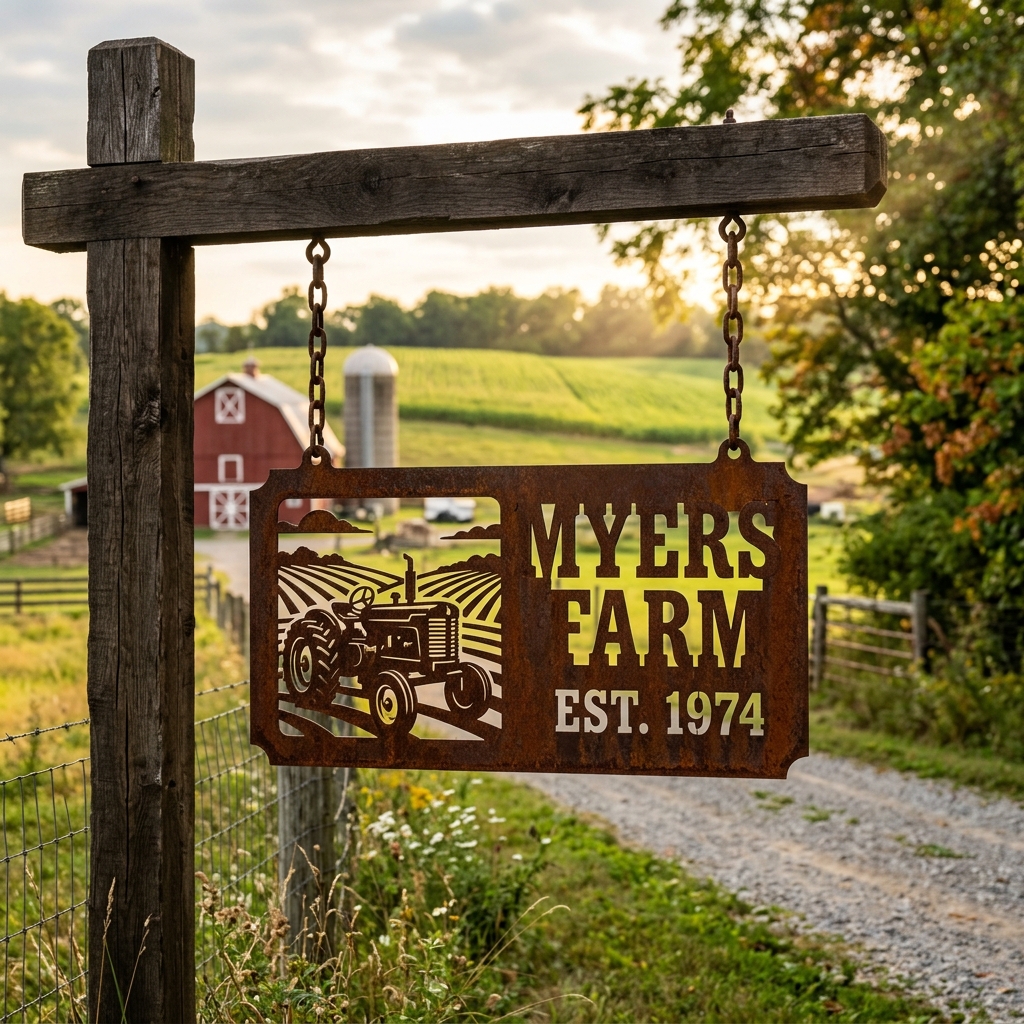 Custom Plasma-Cut Metal Farm and Business Signs